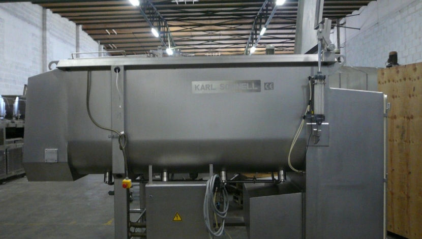 “Karl schnell” twin shaft paddle mixer 3.300L