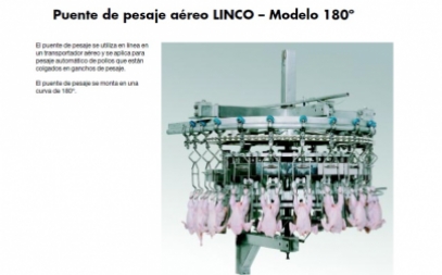 Overhead Weigh Bridge “Linco” / Puente de pesaje aéreo “Linco” – Modelo 180° Overhead Weigh Bridge “Linco” / Puente de pesaje aéreo “Linco” – Modelo 180°