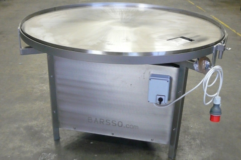 Lazy Susan for breading line