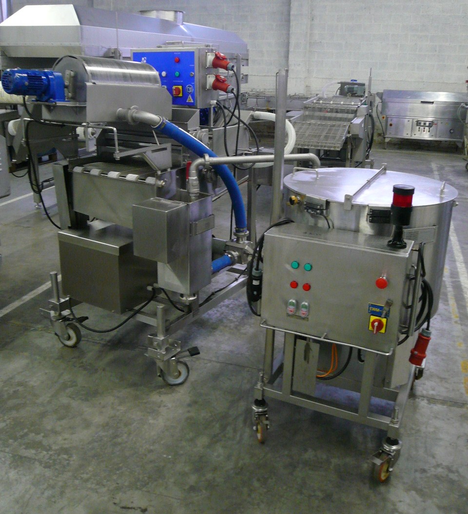 “GEACFS” battering breading machine + batter mixer